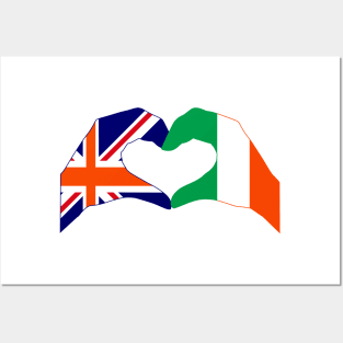 We Heart UK & Ireland Patriot Flag Series Posters and Art